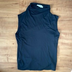 Mockneck sleeveless top
